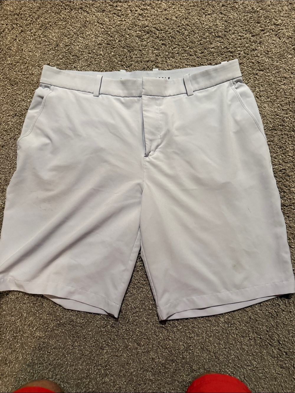 Nike Men's Flat-Front Golf Shorts - White